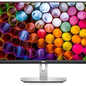 Dell S2721H 27 Inch Full HD 1080p, AMD FreeSync IPS Ultra-Thin Bezel Monitor, Built-in Speakers, Silver, Black