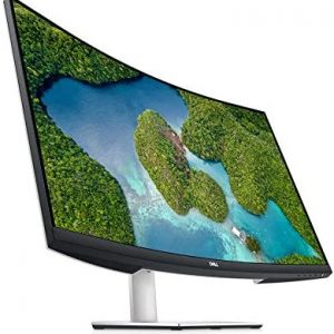 Dell S3221QS 32 Inch Curved 4K UHD, VA Ultra-Thin Bezel Monitor, AMD FreeSync, HDMI, DisplayPort, Built in Speakers, VESA Certified, Silver