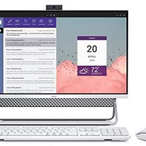 Dell Inspiron All in One 5490 23.8″ FHD Touchscreen, 10th Gen Intel Core i5-10210U Processor, 256 PCle SSD HD, 8GB DDR4 RAM, Win 10 Home, 15-15.99 inches, Model:i5490-5043SLV-PUS