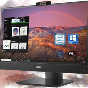 Dell OptiPlex 5270 All-in-One Desktop, 22-inch FHD Display, Intel 9th Gen i5-9500 Upto 4.4GHz, 16GB RAM, 256GB NVMe SSD + 500GB HDD, Webcam, DisplayPort, HDMI, SD-Card, USB Type-C – Windows 10 Pro