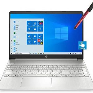 2021 HP 15 15.6″ FHD Touchscreen Business Laptop Computer_ Intel Quard-Core i7 1065G7 up to 3.9GHz_ 32GB DDR4 RAM_ 1TB PCIe SSD_ Type-C_ Remote Work_ Silver_ Windows 10 Pro_ BROAGE 64GB Flash Stylus