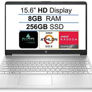 2021 Newest HP 15 15.6″ HD Display Laptop Computer, AMD Athlon Gold 3150U (up to 3.3GHz, Beat i3-8130U), 8GB DDR4 RAM, 256GB PCIe SSD, WiFi, Bluetooth, HDMI, Webcam, Remote Work, Win 10 S, AllyFlex MP