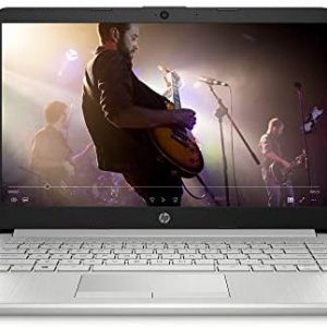 HP 14-inch Laptop, AMD Gold 3150U, 4 GB RAM, 128 GB SSD Storage, Windows 10 Home in S Mode (14-dk1022nr, Natural Silver)