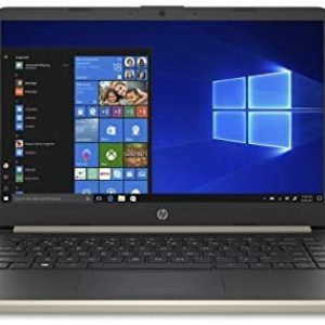 2020 HP 14″ HD (1366 x 768) Thin and Light Laptop PC, Intel Celeron N4020 Dual-Core Processor, 4GB DDR4 RAM, 64GB eMMC, HDMI, WiFi, Bluetooth, Webcam, Windows 10 S, 1 Year Microsoft 365, Pale Gold