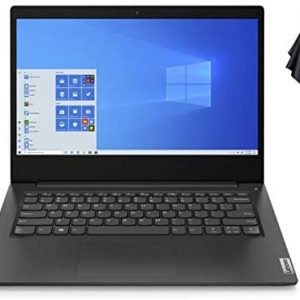 2021 Newest Lenovo Ideapad 3 Premium Laptop, 14″ HD Display, Intel Pentium Gold 6405U 2.4 GHz, 8GB DDR4 RAM, 128GB NVMe M.2 SSD, Bluetooth 5.0, Webcam, WiFi, HDMI, Windows 10 S, Black + Oydisen Cloth