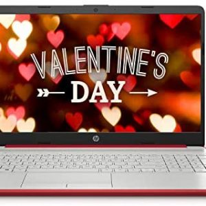 2021 Newest 15.6″ HP Pavilion HD Laptop, Intel Dual-core Pentium Processor, Intel UHD Graphics, HD Webcam, Bluetooth, HDMI, USB Type-C, Scarlet Red, Windows 10 + Oydisen Cloth (8GB | 256GB SSD)
