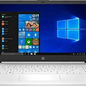 HP Laptop Intel Celeron N4020 4GB DDR4 SDRAM 64GB eMMC 14 inch HD LED Display Microsoft 365 1 Year Subscription (White)
