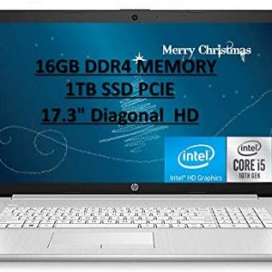 HP 2020 Pavilion 17.3″ FHD IPS Backlit Gaming Laptop Computer, 10th Gen Intel Core i5-10210u,16GB RAM, 1TB HDD, Intel UHD Graphics, Win10 with Aloha Bundle