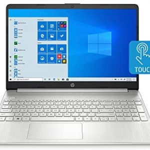 HP 15-inch Touchscreen Laptop, AMD Ryzen 3 3250U, 8 GB RAM, 256 GB SSD, Windows 10 Home in S Mode (15-ef1020nr, Natural Silver)