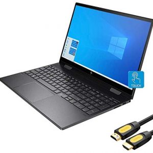 HP Envy x360 2-in-1 Touchscreen Laptop, 15.6″ IPS FHD, Ryzen 5-4500U 6-Core up to 4.00 GHz, 16GB RAM, 512GB SSD, USB-C/DP, HDMI 2.0, Backlit KB, Webcam, Mytrix HDMI Cable, Win 10
