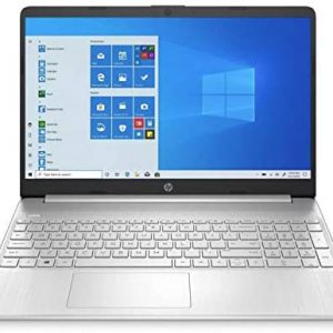 HP Premium 15-Inch HD 256GB SSD 2.4GHz AMD Athlon Gold Processor Non Touch Laptop (4GB RAM, AMD Radeon Graphics, Webcam, USB-C, HDMI, SD Card Reader, Windows 10 Home S) Natural Silver, 15-ef1040nr