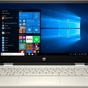 2020 HP Pavilion x360 2-in-1 Laptop Computer/ 14″ Full HD Touchscreen/ 10th Gen Intel Core i5-10210U Up to 4.1GHz/ 16GB DDR4 Memory/ 256GB PCIe SSD/ AC WiFi/ HDMI/ Gold/ Windows 10