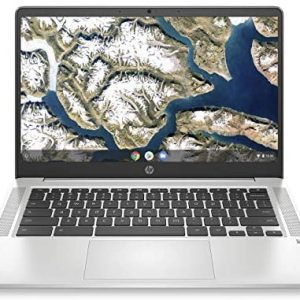 HP Chromebook 14-inch HD Laptop, Intel Celeron N4000, 4 GB RAM, 32 GB eMMC, Chrome (14a-na0010nr, Mineral Silver)
