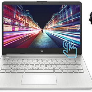 HP Pavilion Laptop (2021 Newest), 14″ HD LED Touchscreen, AMD Ryzen 3 3250U Processor (Up to 3.5 GHz, Beats i7-7600U), 16GB RAM, 256GB SSD, Long Battery Life, Windows 10 Home + Oydisen Cloth