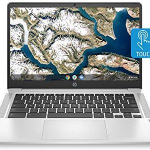 HP Chromebook 14-inch HD Touchscreen Laptop, Intel Celeron N4000, 4 GB RAM, 32 GB eMMC, Chrome (14a-na0030nr, Mineral Silver)
