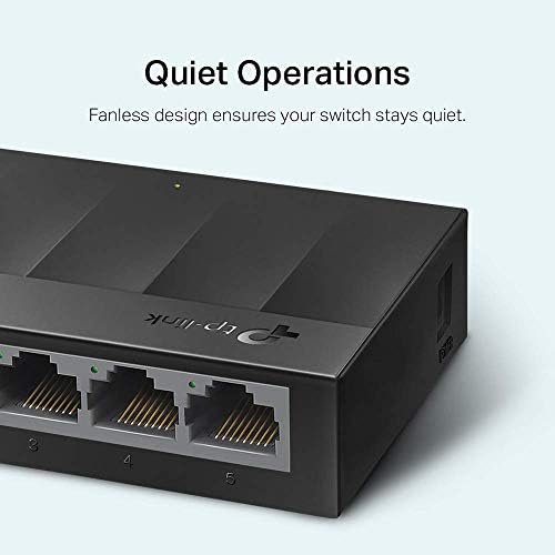 TP-Link Litewave 5 Port Gigabit Ethernet Switch | Desktop Ethernet Splitter | Plastic Case | Unshielded Network Switch | Plug & Play | Fanless Quiet | Unmanaged (LS1005G) - Product Image