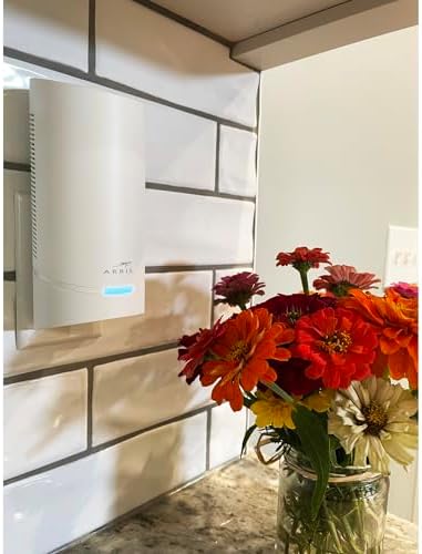 ARRIS Surfboard mAX W122 Mesh Wi-Fi 6 System, AX6600 Wi-Fi Speeds up to 6.6 Gbps, Coverage 5,500 sq ft, 4.8 Gbps Backhaul,Wall-Plug Satellite, Two 1 Gbps Ports, Alexa Support - Product Image