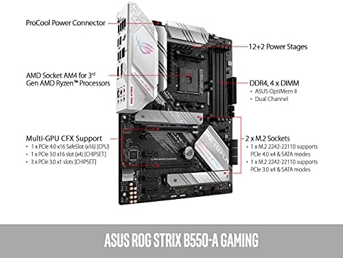 Micro Center AMD Ryzen 5 5600X Desktop Processor 6-core 12-Thread Up to 4.6GHz Unlocked, Wraith Stealth Cooler Bundle with ASUS ROG Strix B550-A AMD AM4 Zen 3 Ryzen 5000 ATX Gaming Motherboard - Product Image