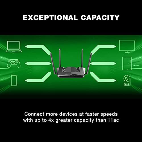 D-Link WiFi 6 Router AX3200 MU-MIMO Voice Control Dual Band Wireless Gigabit Gaming Internet Network High Speed Performance (DIR-X3260) - Product Image