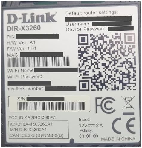 D-Link WiFi 6 Router AX3200 MU-MIMO Voice Control Dual Band Wireless Gigabit Gaming Internet Network High Speed Performance (DIR-X3260) - Product Image