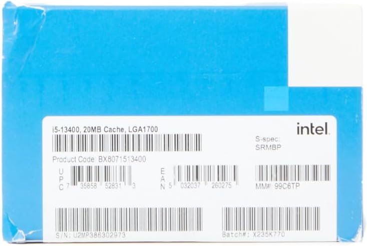 Intel® Core™ i5-13400 Desktop Processor 10 cores (6 P-cores + 4 E-cores) 20MB Cache, up to 4.6 GHz - Product Image