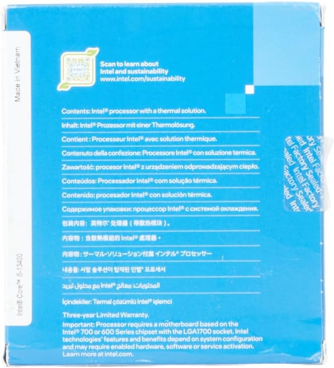 Intel® Core™ i5-13400 Desktop Processor 10 cores (6 P-cores + 4 E-cores) 20MB Cache, up to 4.6 GHz - Product Image